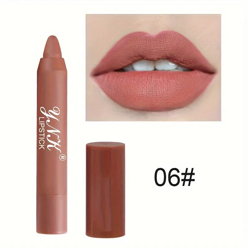 1PC 12Colors Lipsticks Pencil Waterproof Lasting.