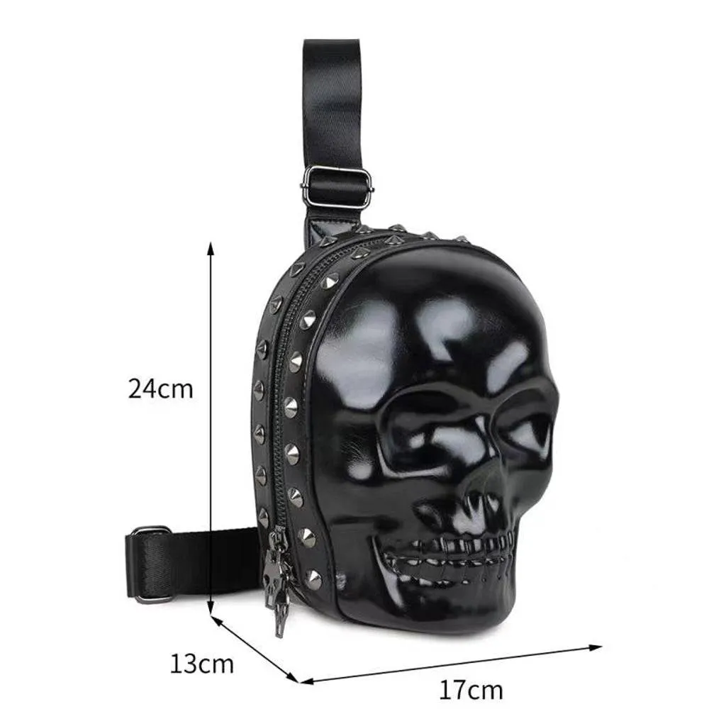 3D Backpack Unisex Skull Kreepsville Waist Chest Sling Bag