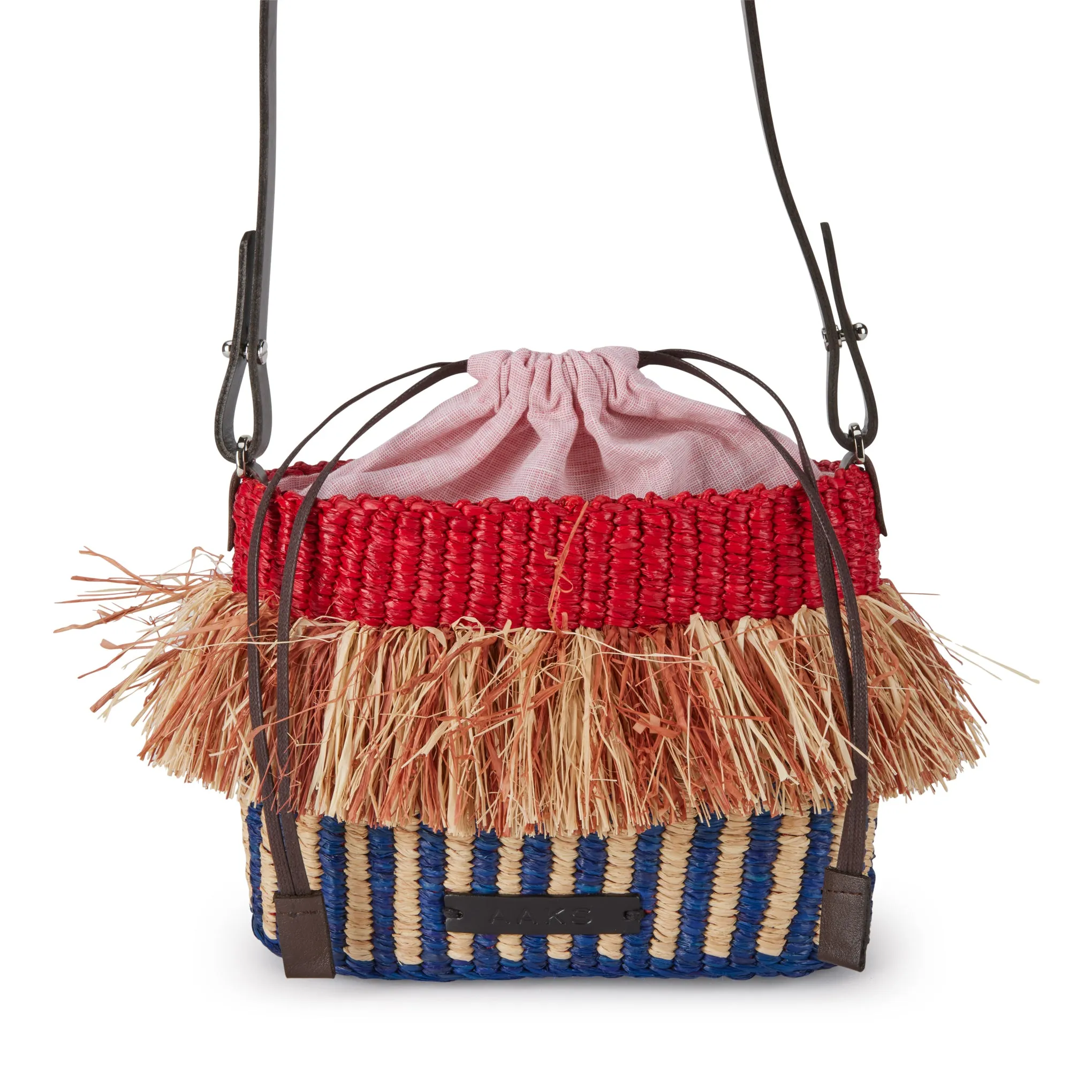 Aaks Hana Mini Rouge Raffia Bag