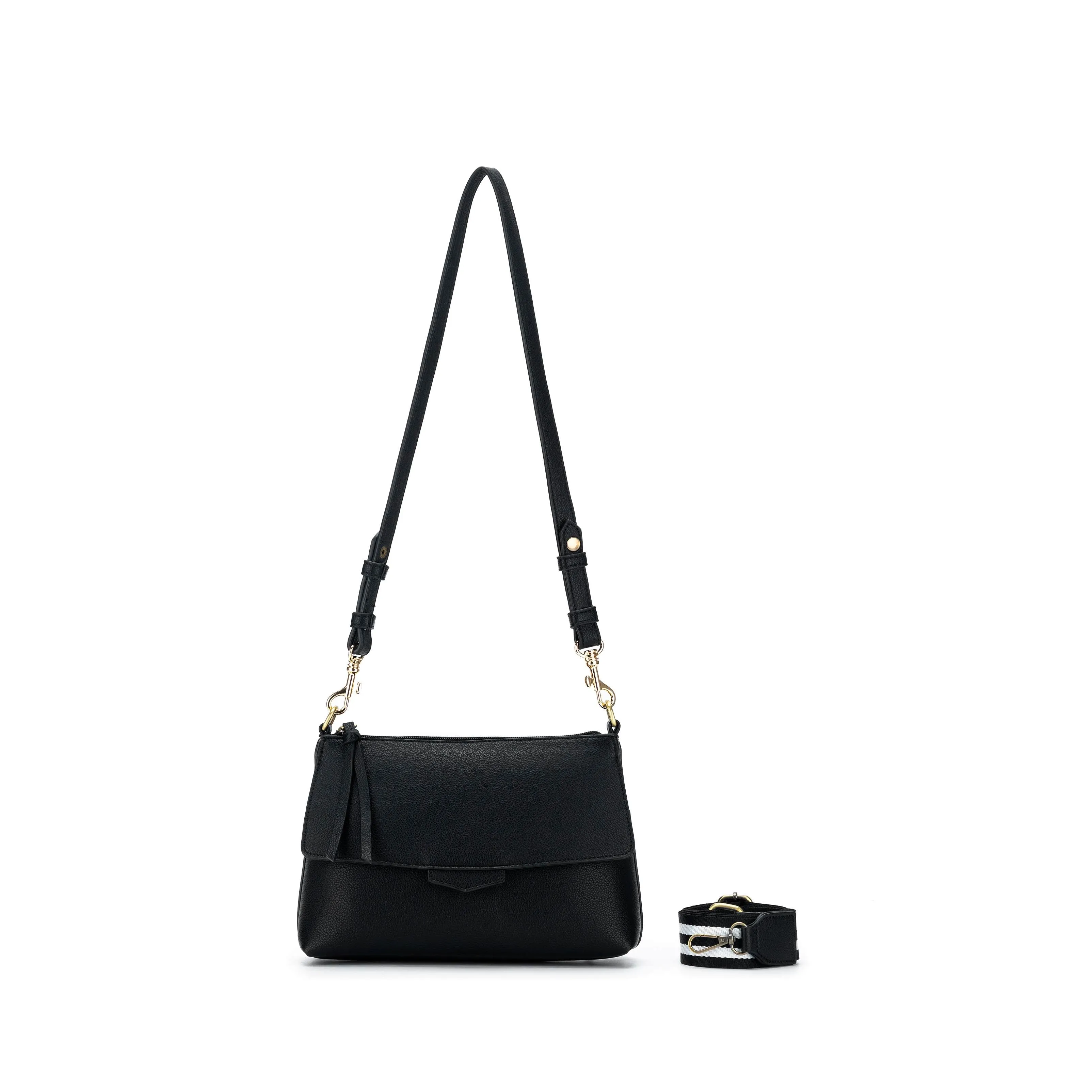 Alessia Black Crossbody Bag