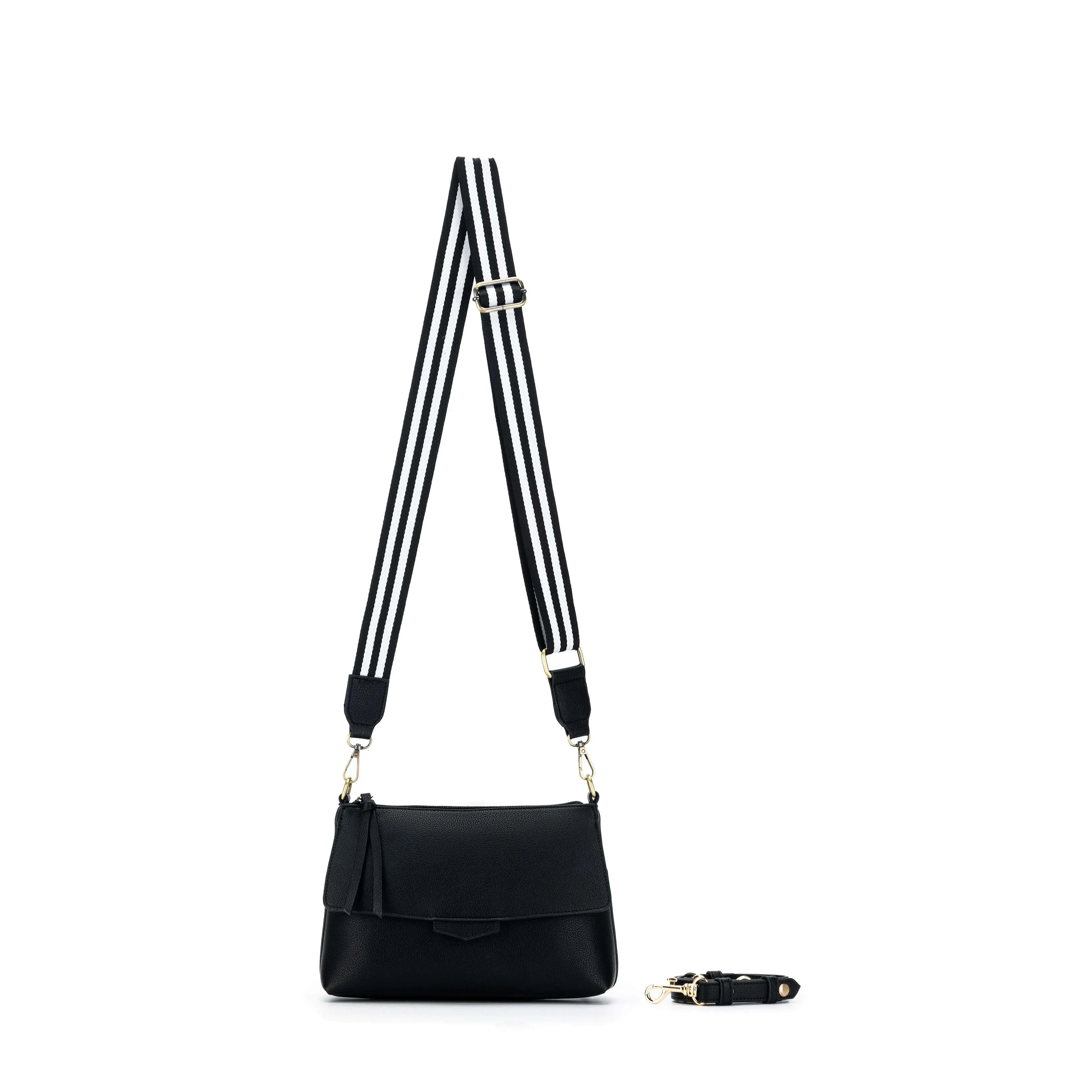 Alessia Black Crossbody Bag