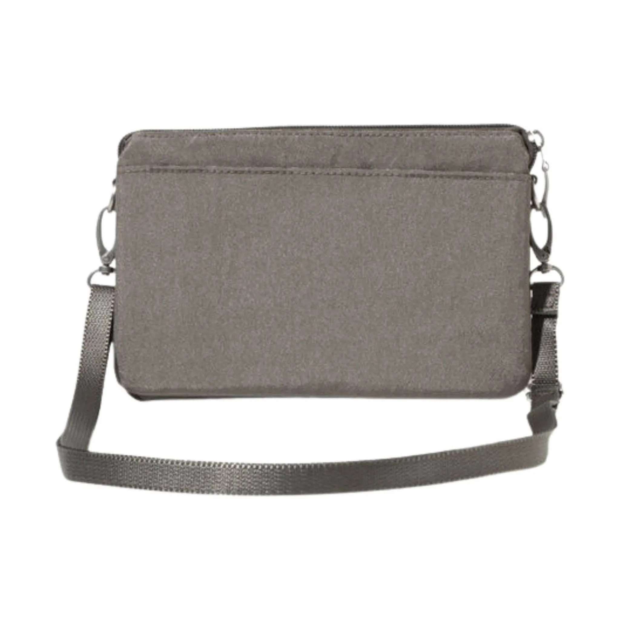 Compact Baggallini Mini Crossbody Bag - Sterling Shimmer Finish