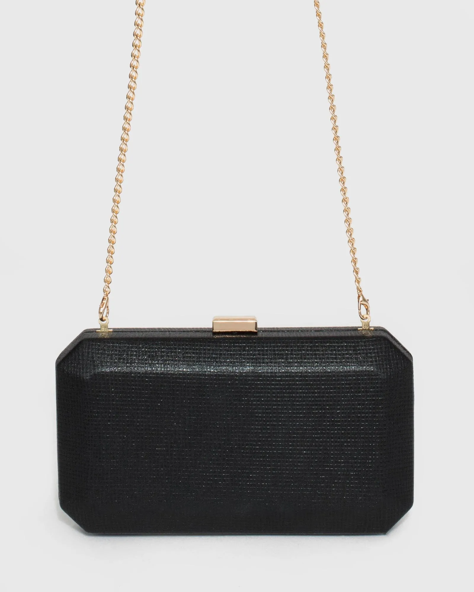 Black Bonita Hardcase Clutch Bag