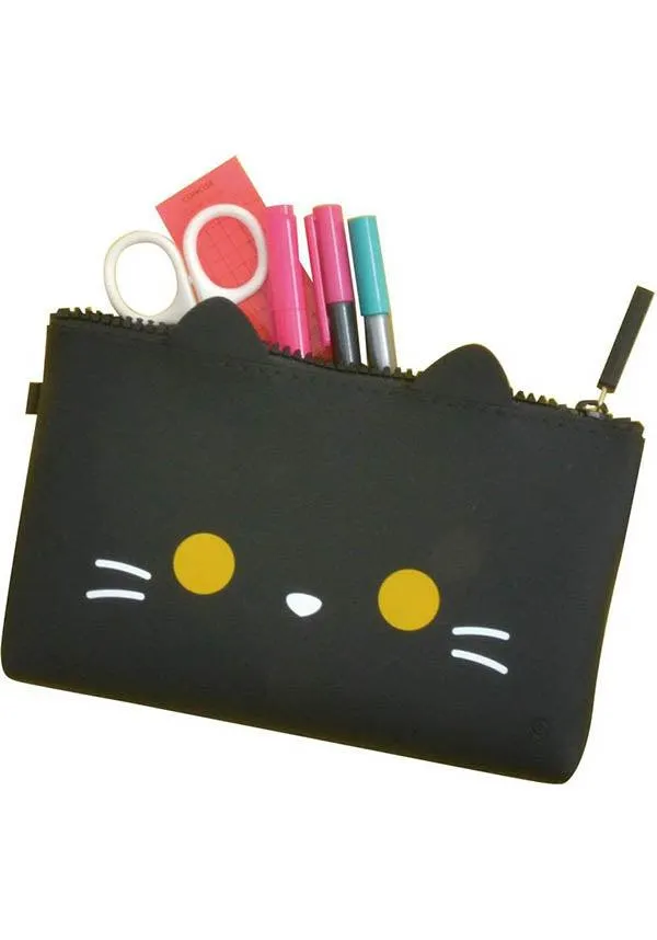 Black Cat | MIMI NUU FRIENDS ZIPPER POUCH