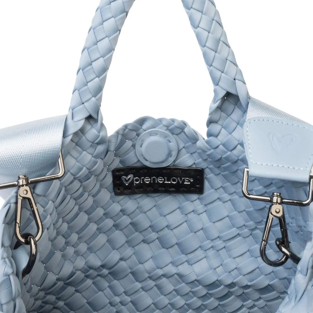 Brandon Small Woven Tote - Sky Blue