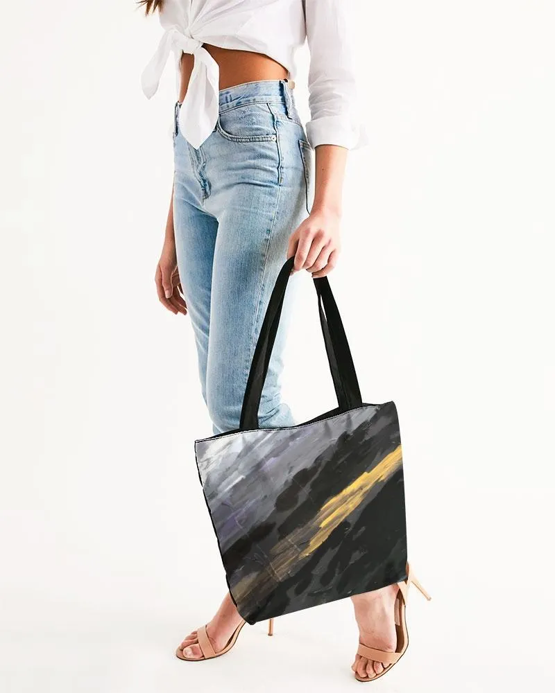 Canvas Zip Tote, Custom Design Apparel - Earth Tones