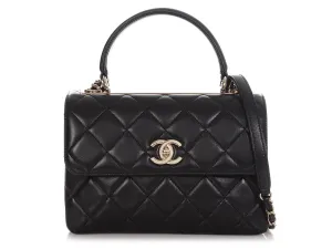 Chanel Medium Black Quilted Lambskin Trendy CC Flap