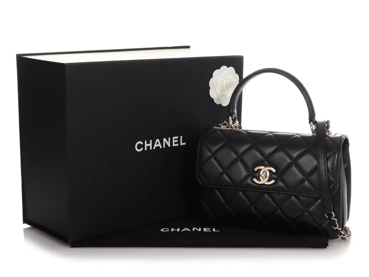 Chanel Medium Black Quilted Lambskin Trendy CC Flap