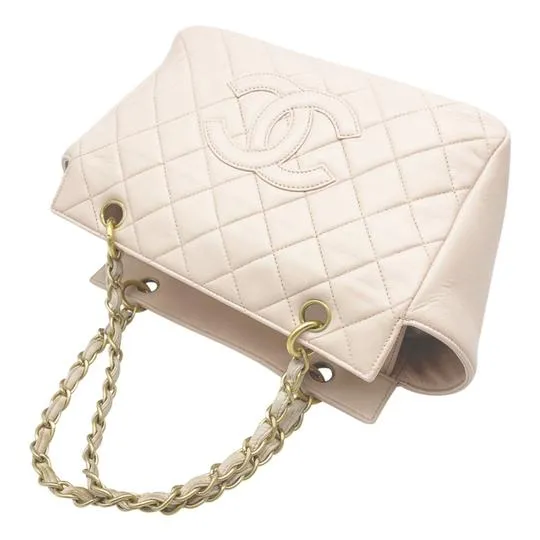 Chanel Timeless Quilted Petit Ptt Pink Leather Tote