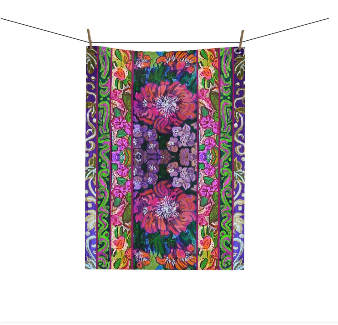 Cotton Tea Towel - The Garden