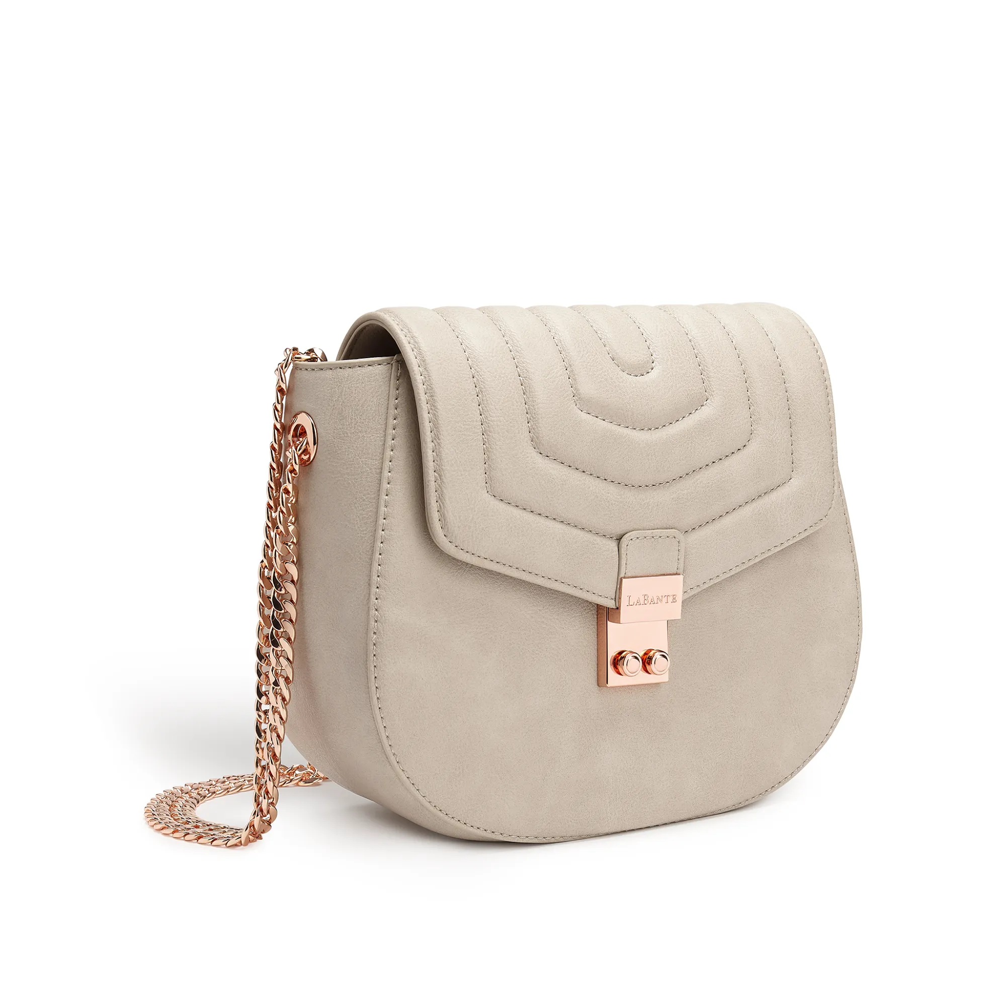 Courtney Grey Quilted Cross-body Bag