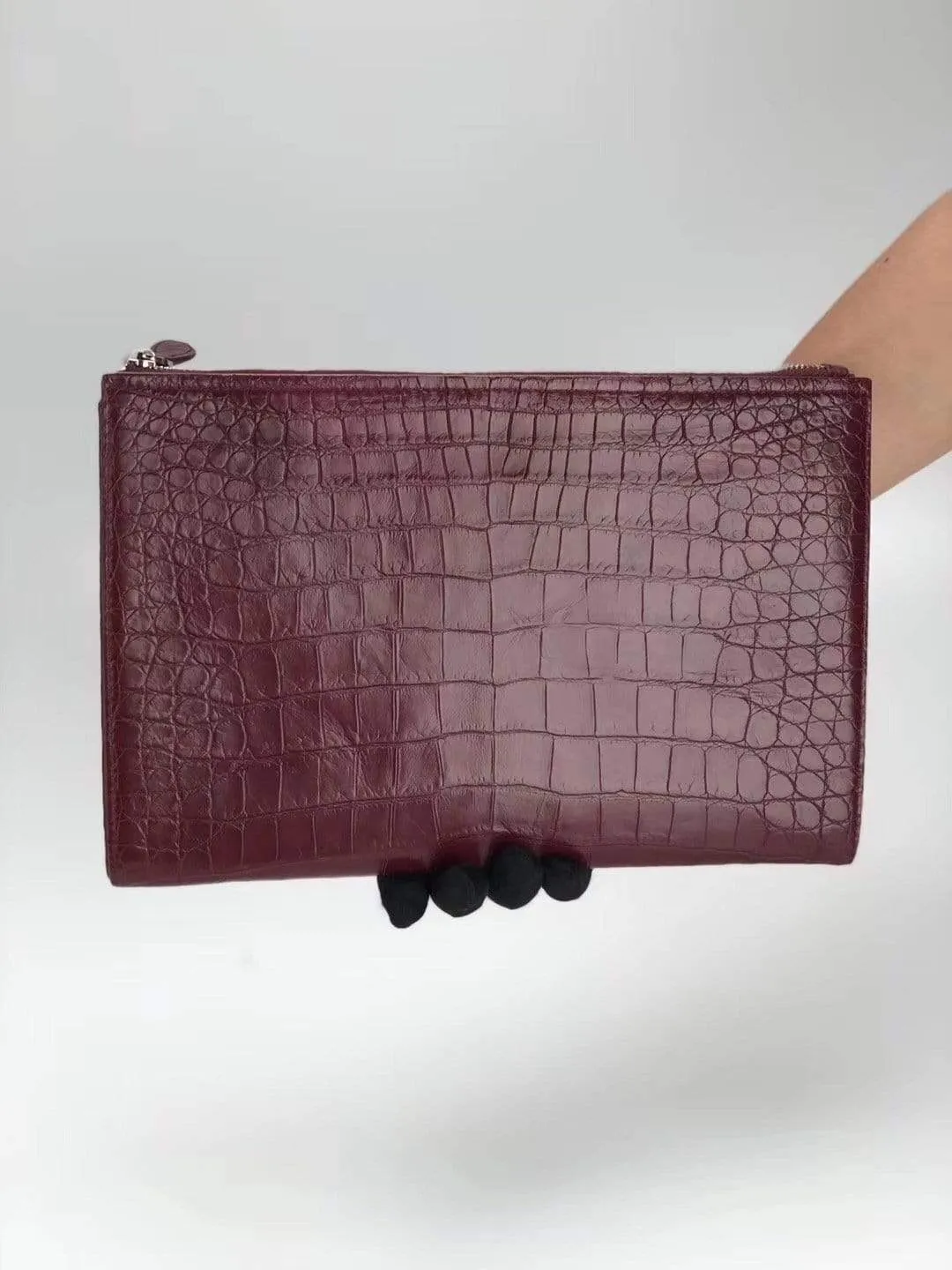 Crocodile Belly Leather  Large Ipad Case,Clutch Bag