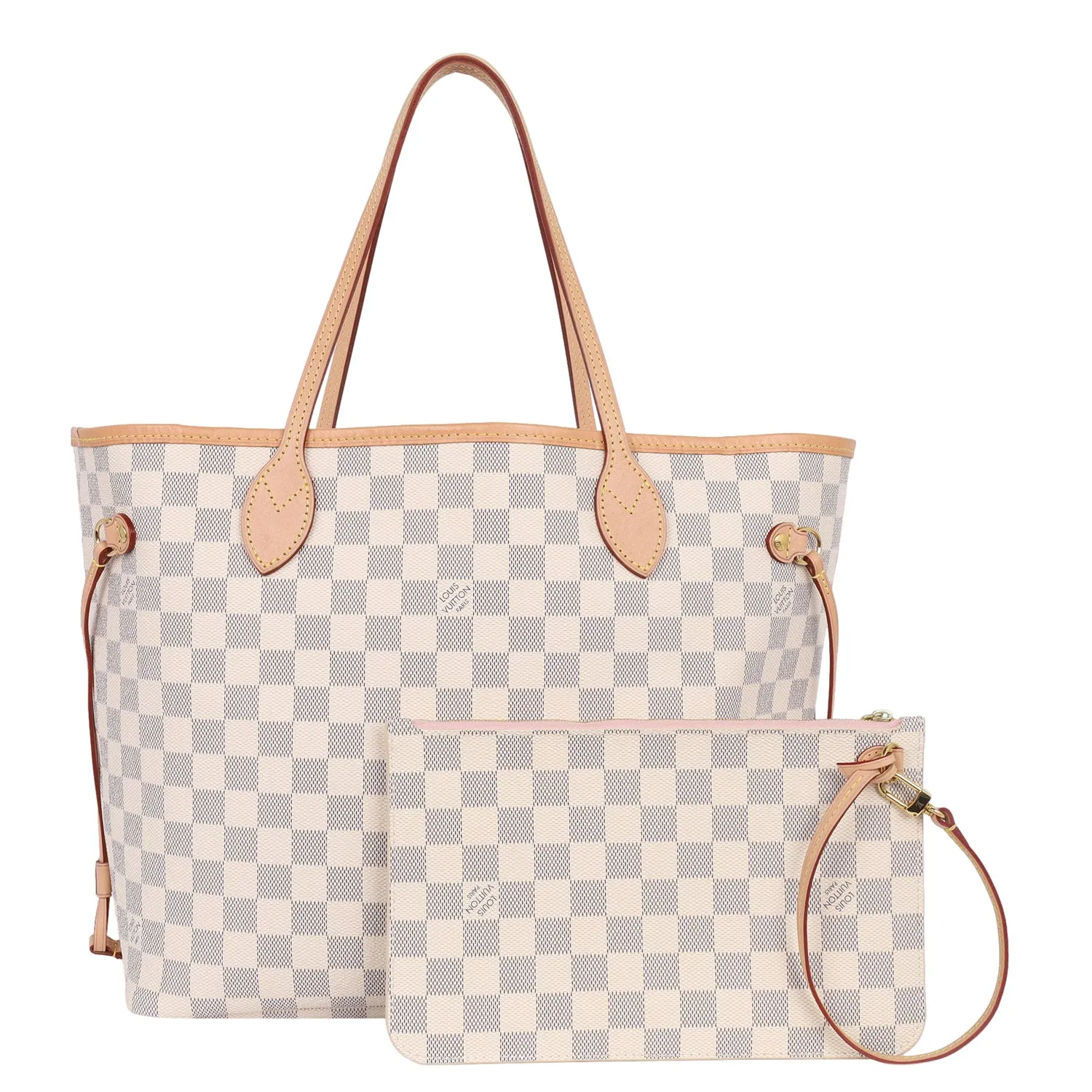 Damier Azur Canvas Neverfull MM Tote (Authentic Pre-owned)