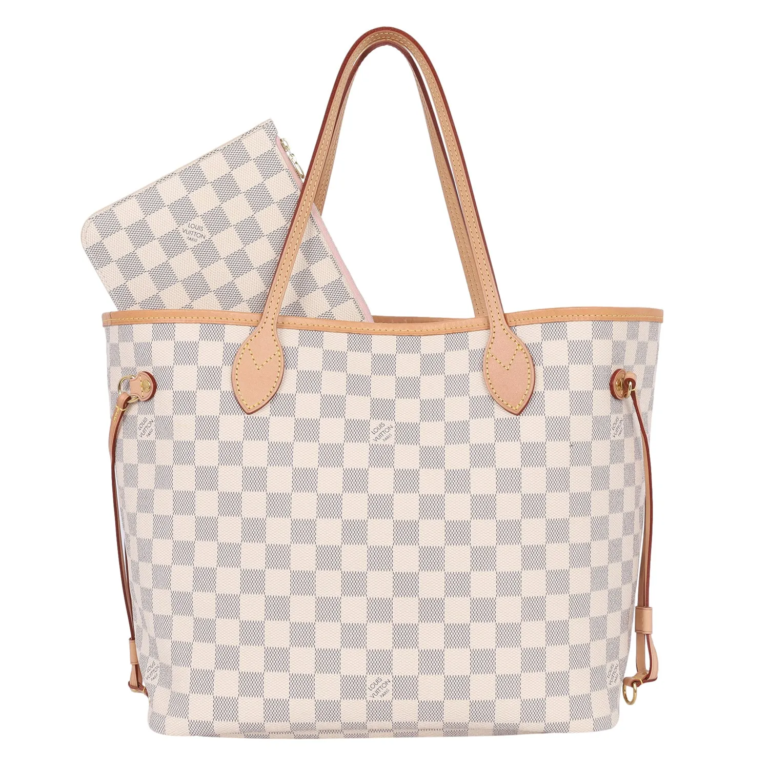 Damier Azur Canvas Neverfull MM Tote (Authentic Pre-owned)