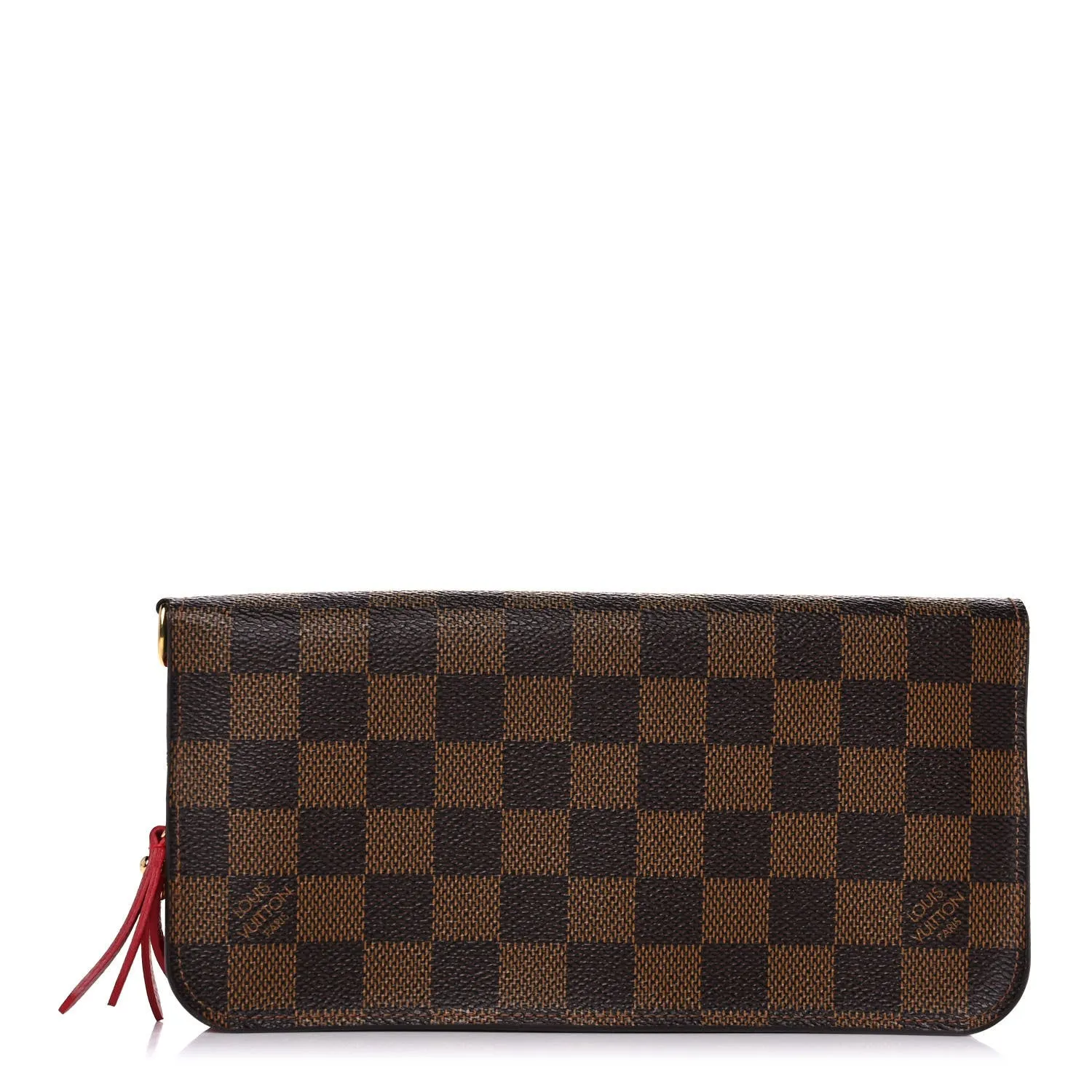 Damier Ebene Insolite Wallet Red