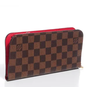 Damier Ebene Insolite Wallet Red