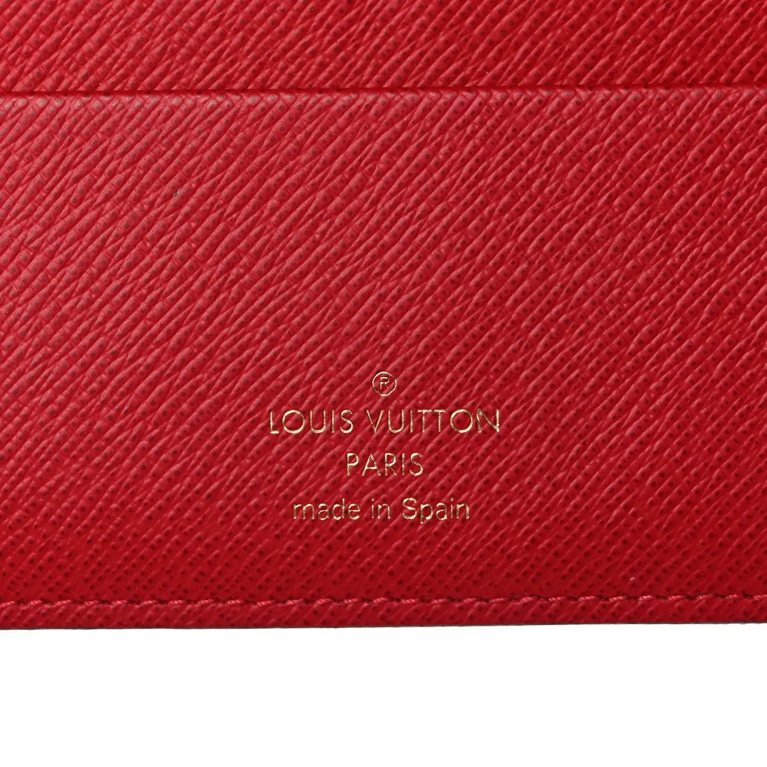 Damier Ebene Insolite Wallet Red