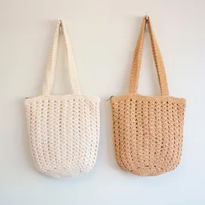 Elena Handbags Handmade Crochet Retro Style Tote Bag