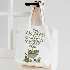 Gardening totebag | Garden is my happy place | Plant people tote bag gifts for gardeners