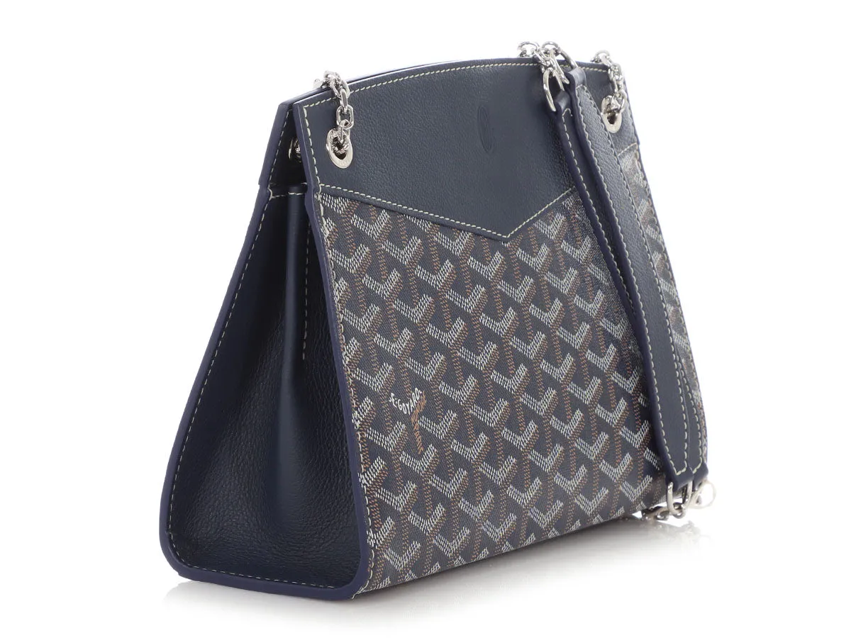 Goyard Mini Navy Rouette Structuré