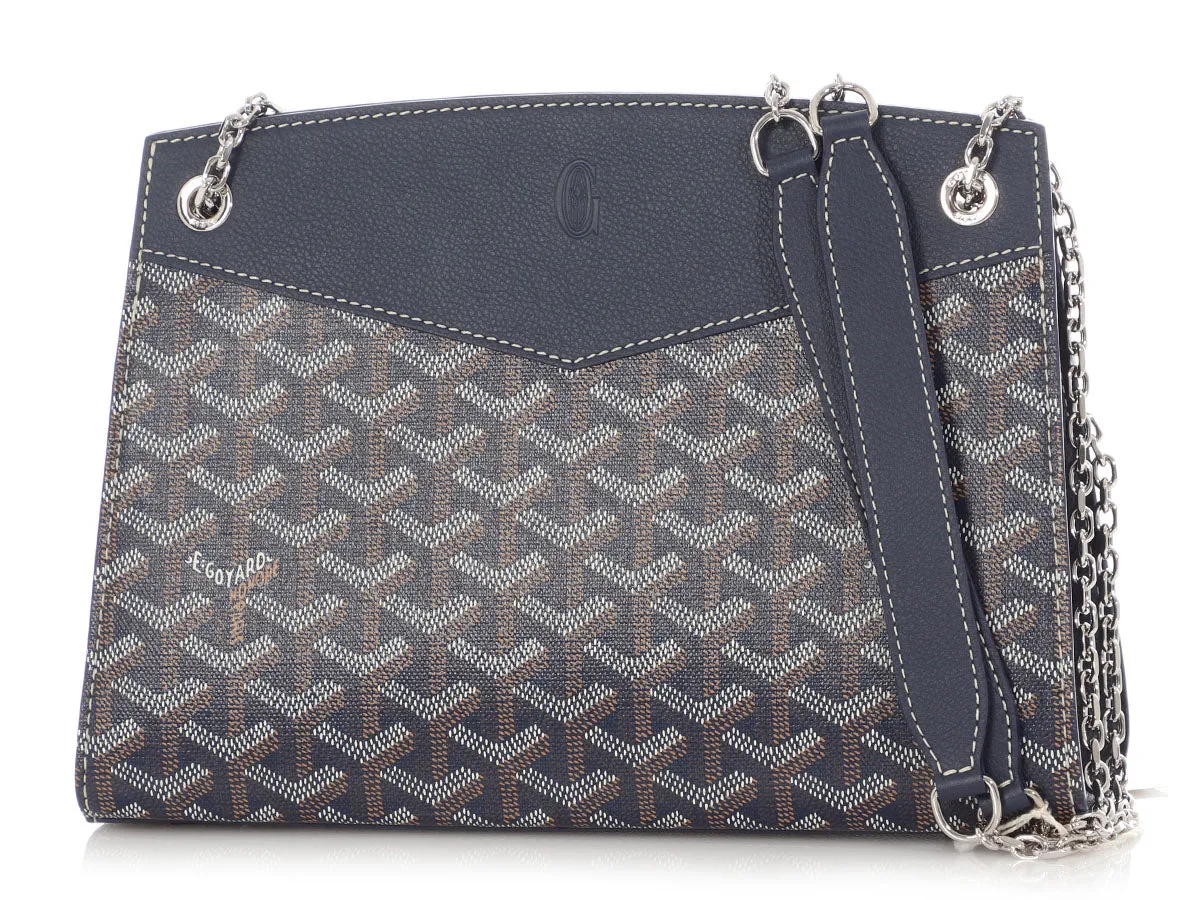 Goyard Mini Navy Rouette Structuré