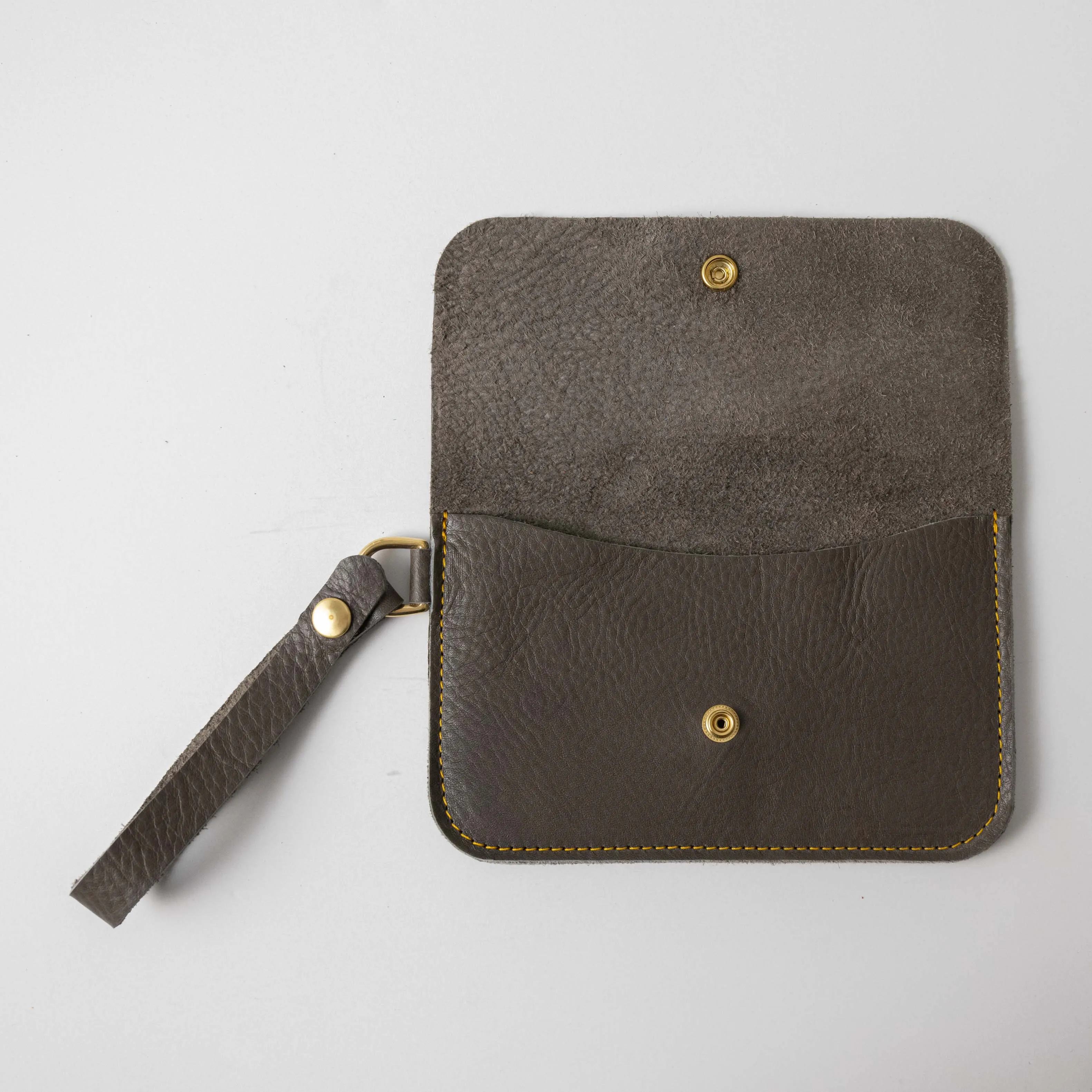 Grey Cypress Wristlet Clutch