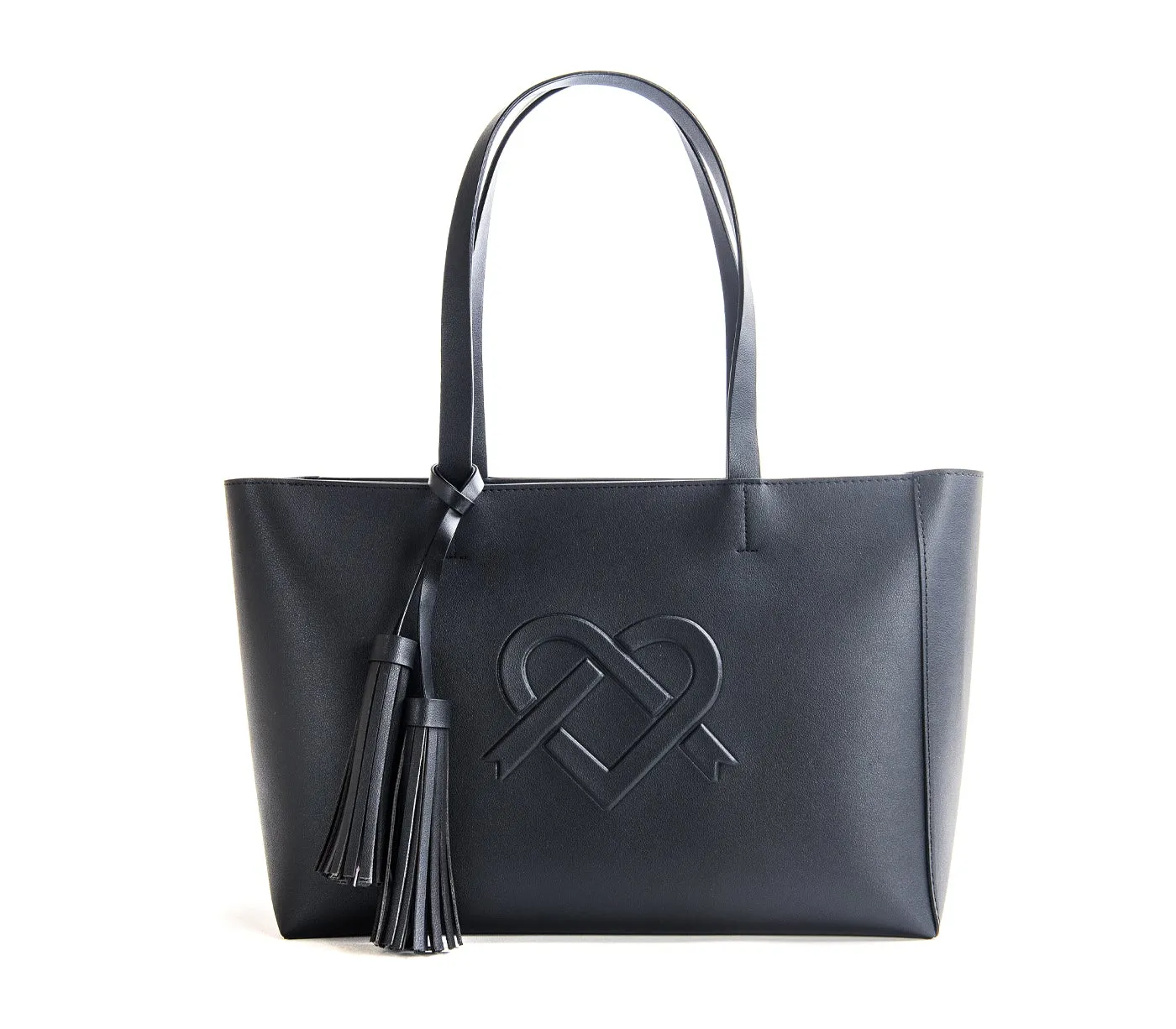 Gunas New York Tippi Black Vegan Leather Tote Bag