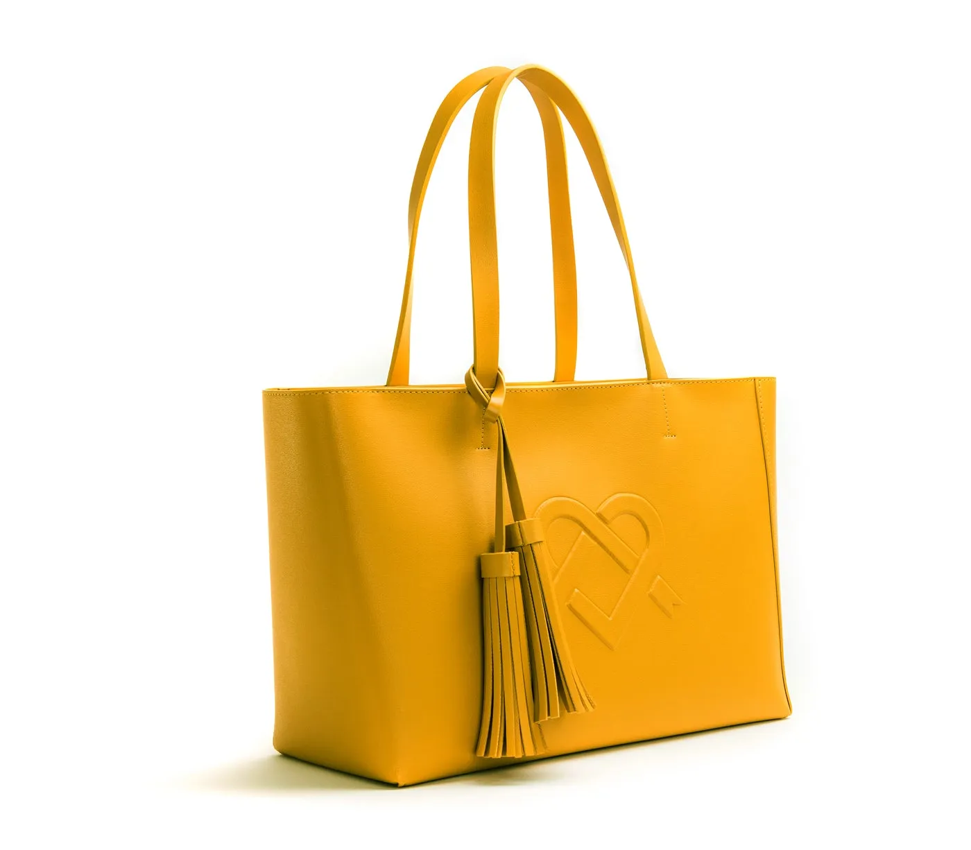 Gunas New York Tippi Mustard Yellow Vegan Tote Bag