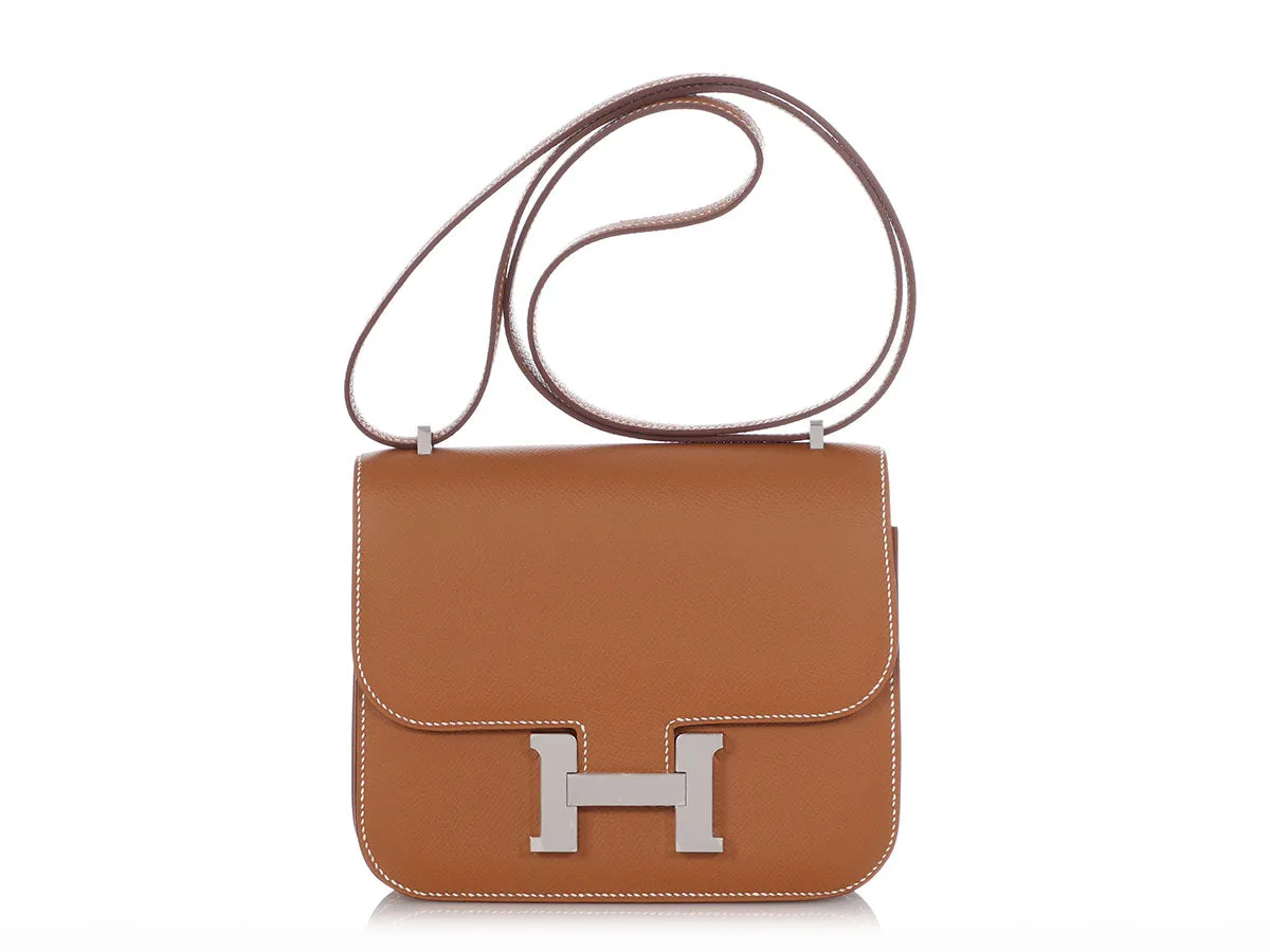 Hermès Gold Epsom Constance 18