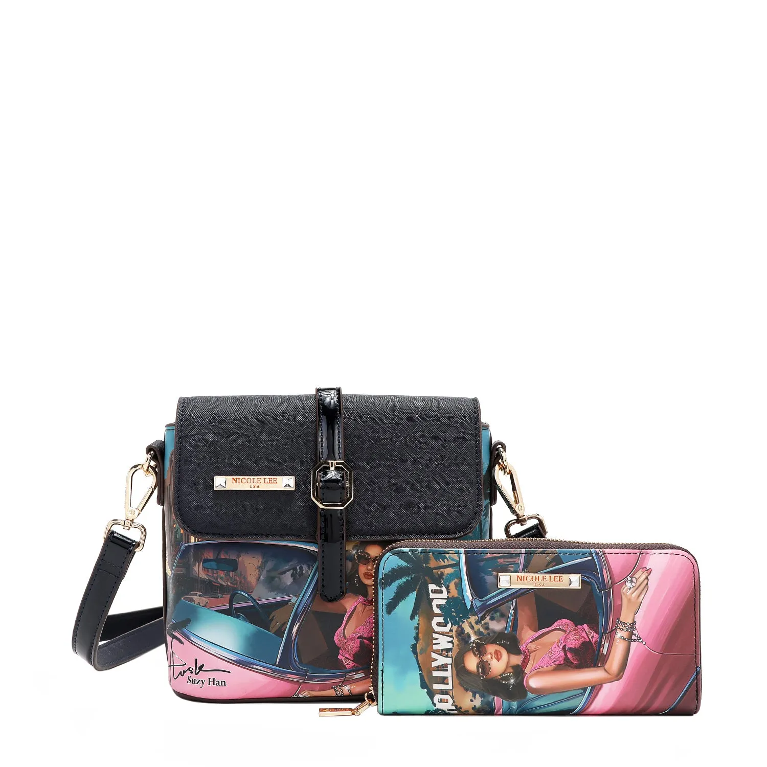 HOLLYWOOD DRIVE 3 PIECE SET (Handbag, Crossbody, Wallet)