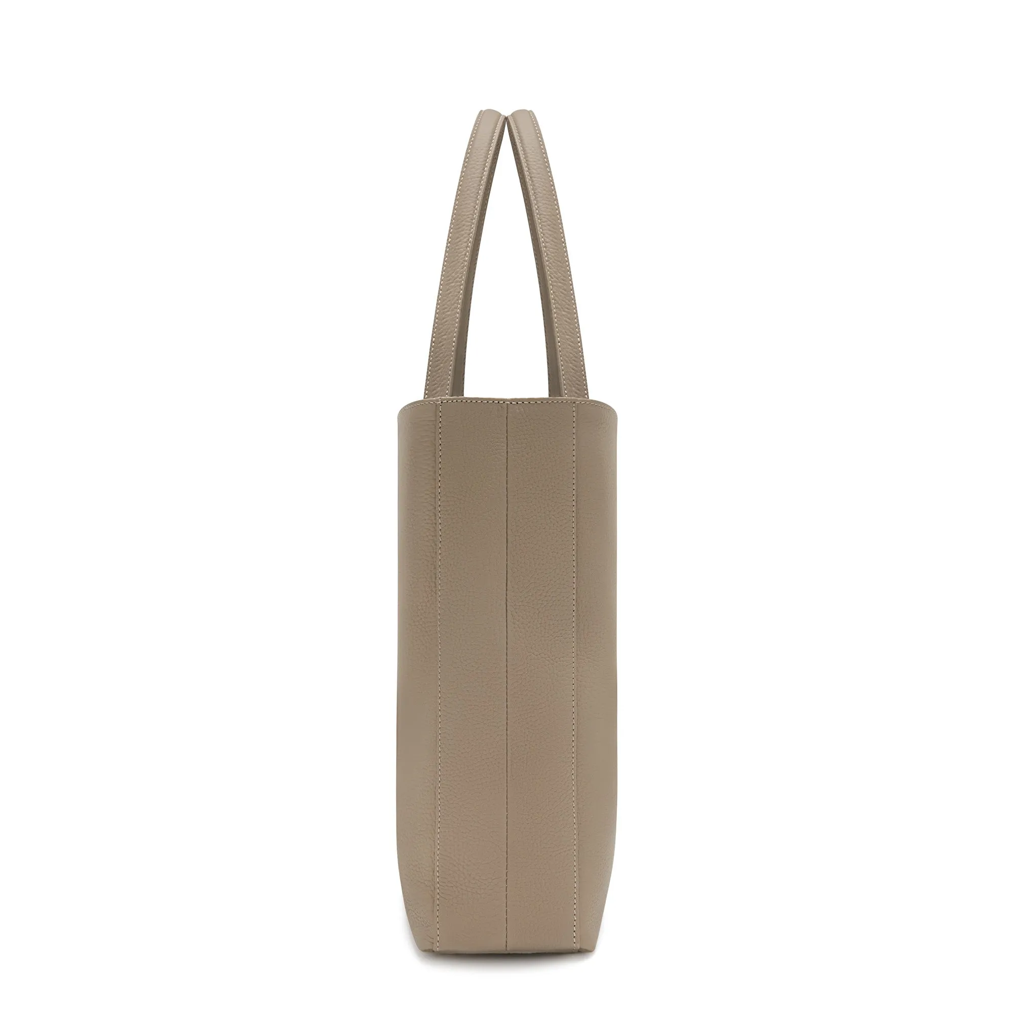 Honoré Francine taupe calfskin leather shopper