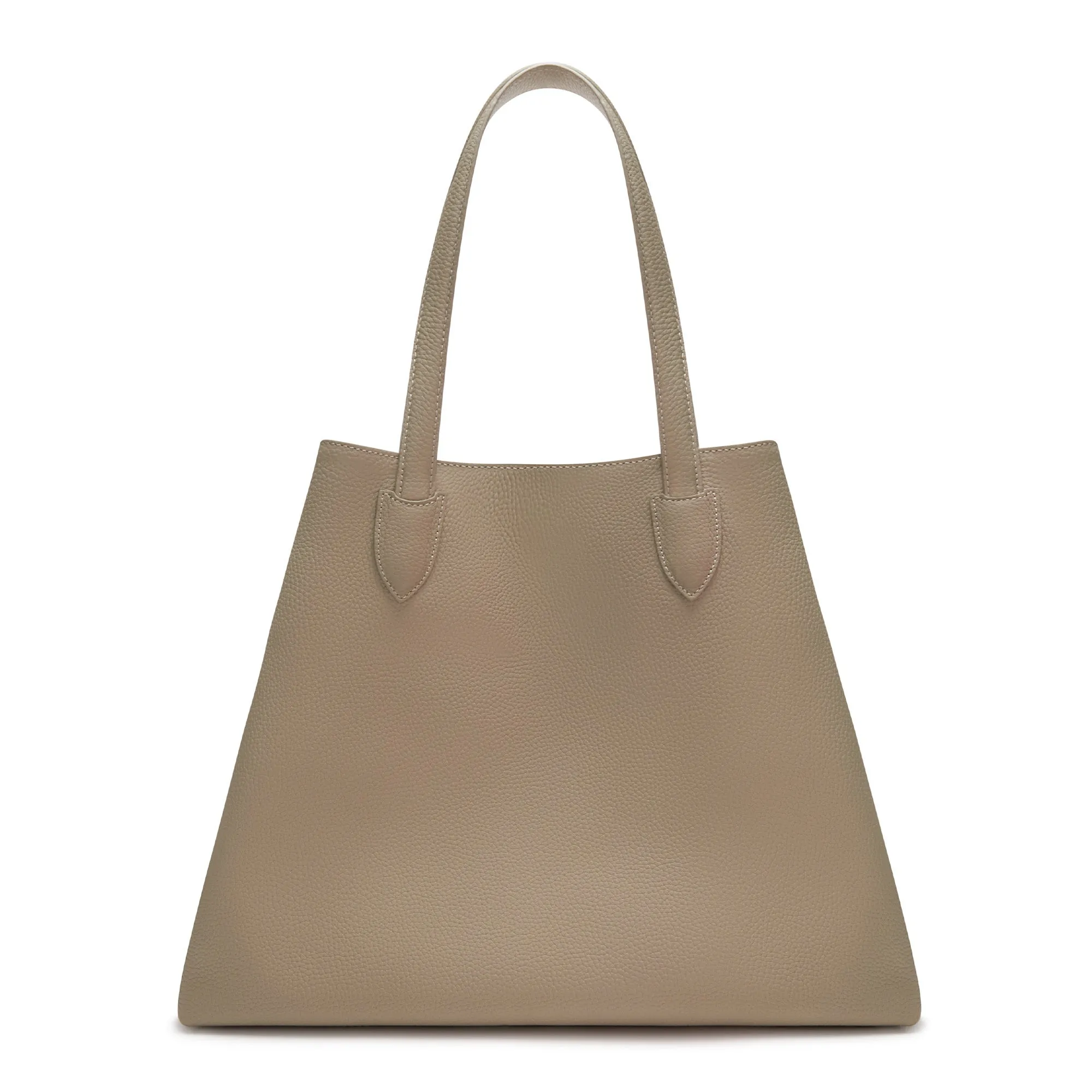 Honoré Francine taupe calfskin leather shopper