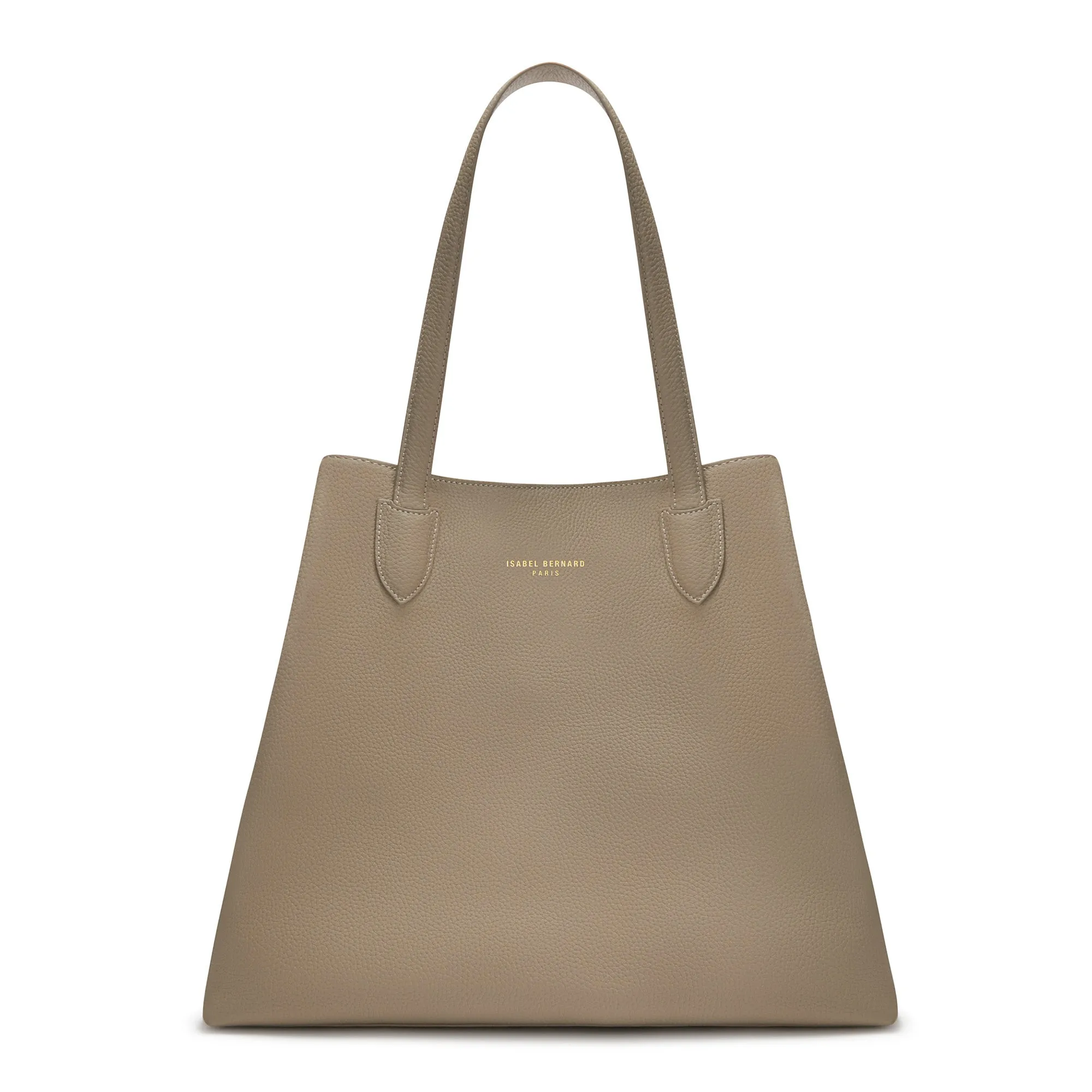 Honoré Francine taupe calfskin leather shopper