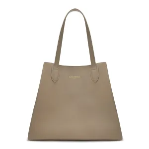 Honoré Francine taupe calfskin leather shopper