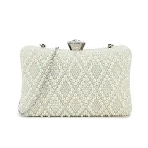 Koko Cream Pearl Wedding Bag