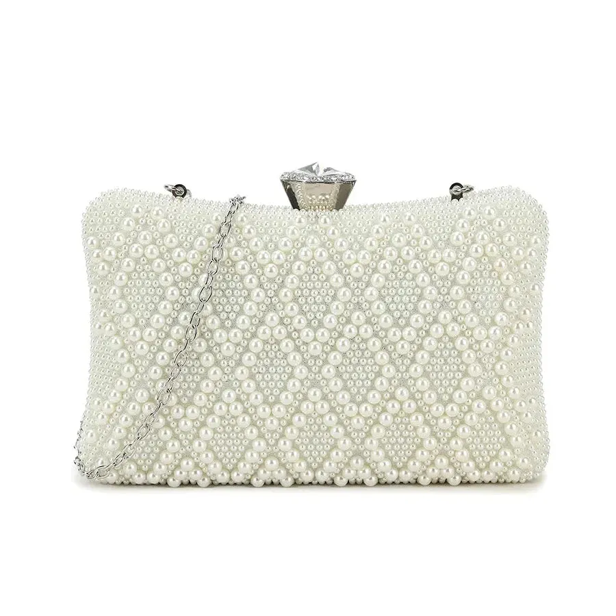 Koko Cream Pearl Wedding Bag