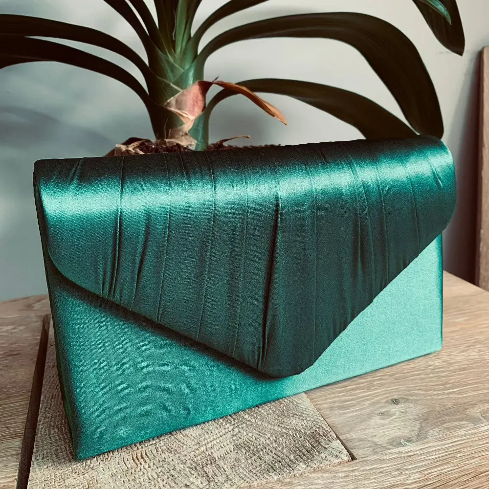 Koko Satin Envelope Clutch