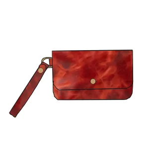 Lava Wristlet Clutch