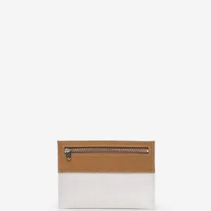 LEATHER POUCH BAG "AB 125" IN LIGHT TAN