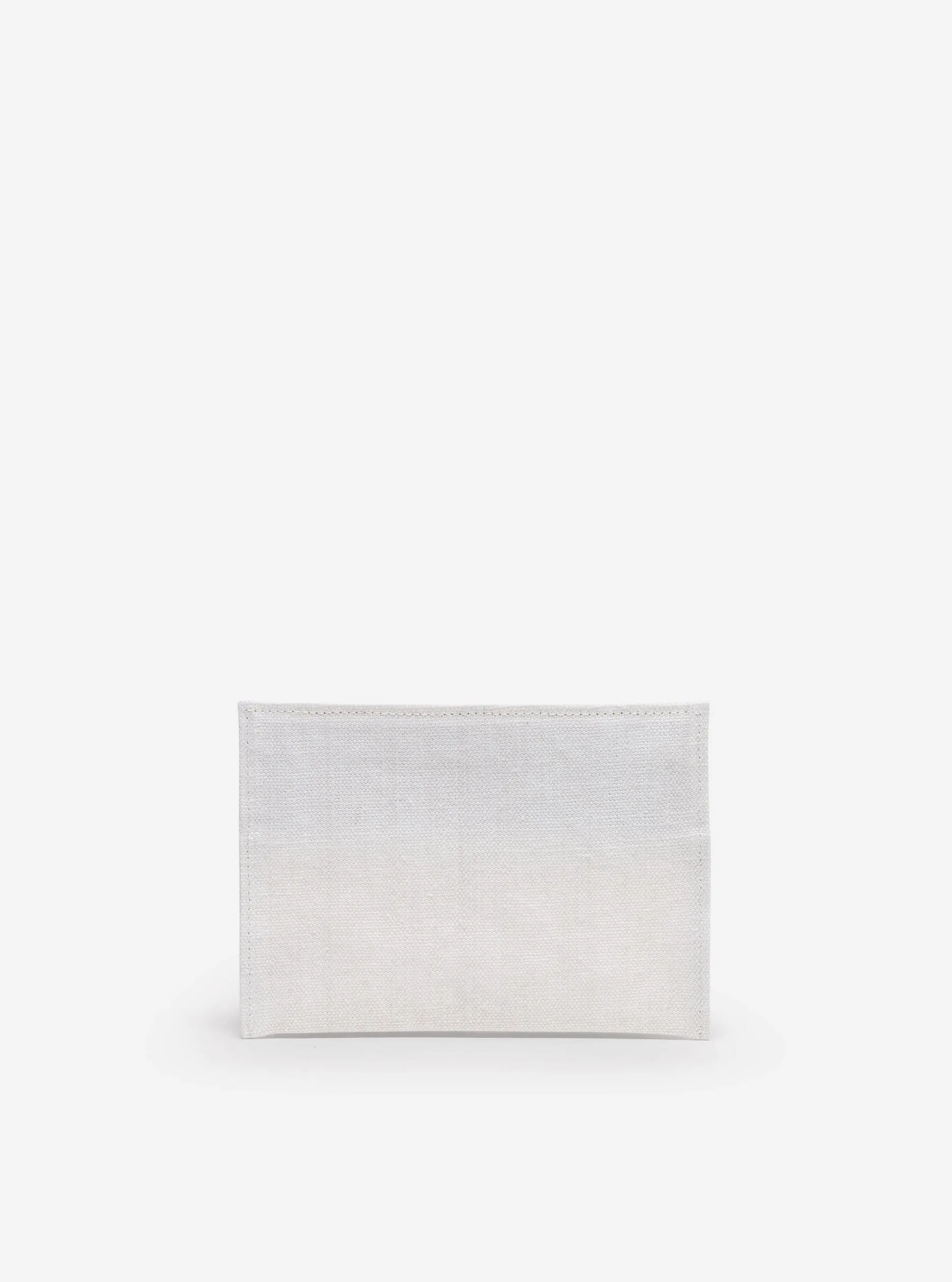 LEATHER POUCH BAG "AB 125" IN WHITE