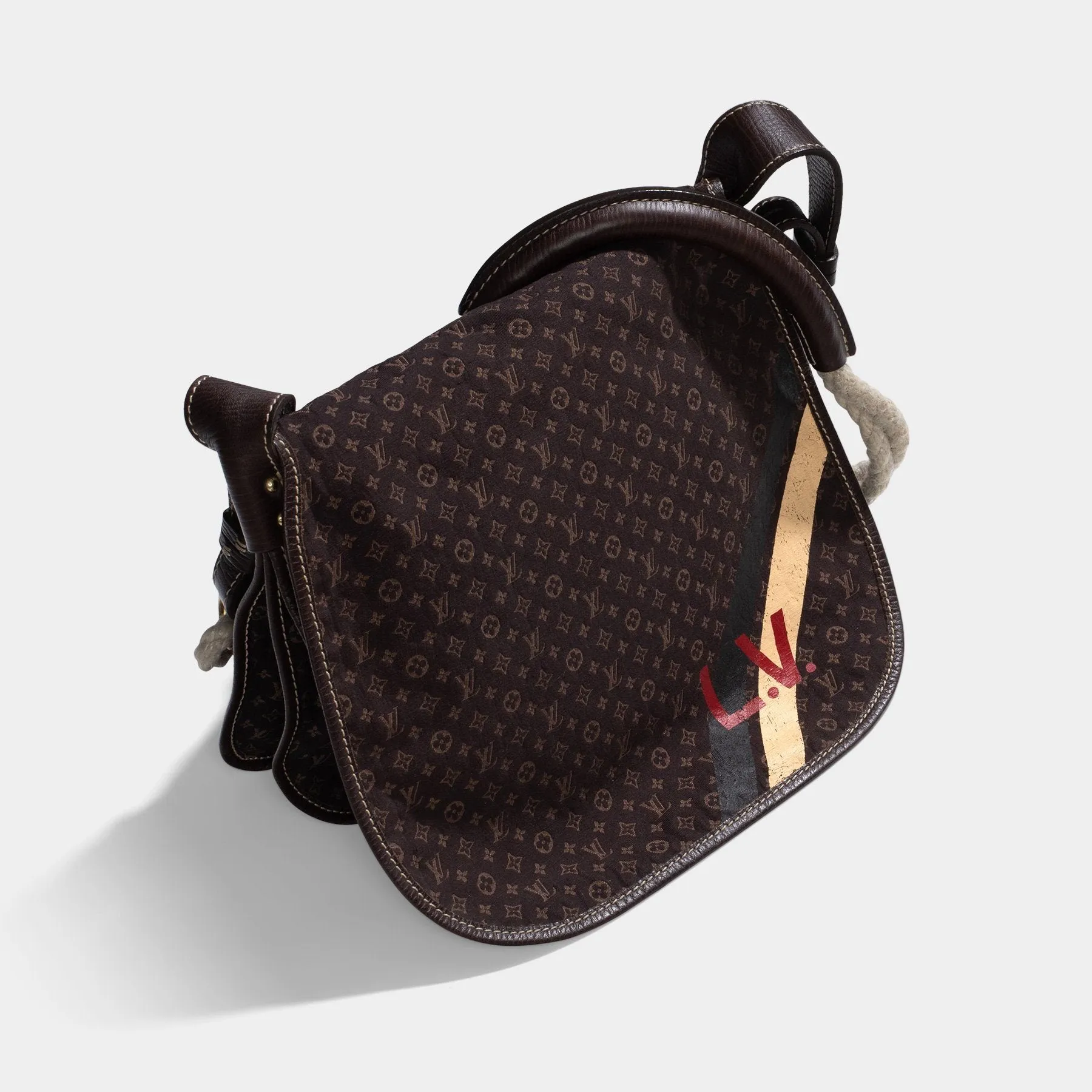 Louis Vuitton Limited Edition Amman Rope Flap Messenger Bag