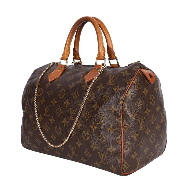 Monogram Canvas Speedy 30 Brown (Authentic Pre-Owned)