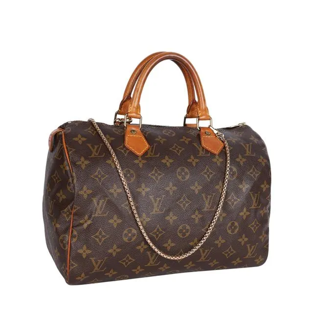 Monogram Canvas Speedy 30 Brown (Authentic Pre-Owned)