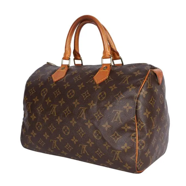 Monogram Canvas Speedy 30 Brown (Authentic Pre-Owned)