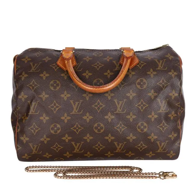 Monogram Canvas Speedy 30 Brown (Authentic Pre-Owned)