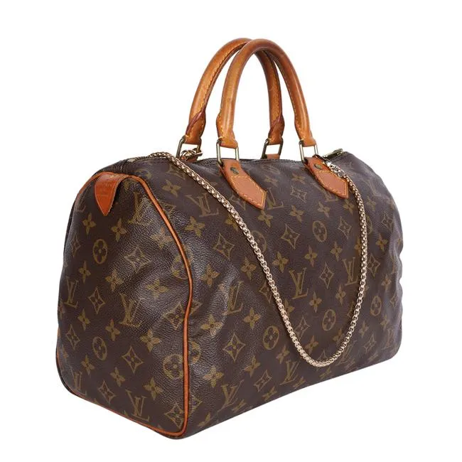 Monogram Canvas Speedy 30 Brown (Authentic Pre-Owned)