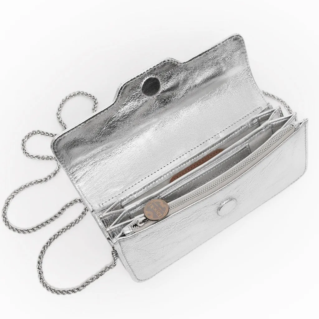 Noa Chain Wallet - Silver