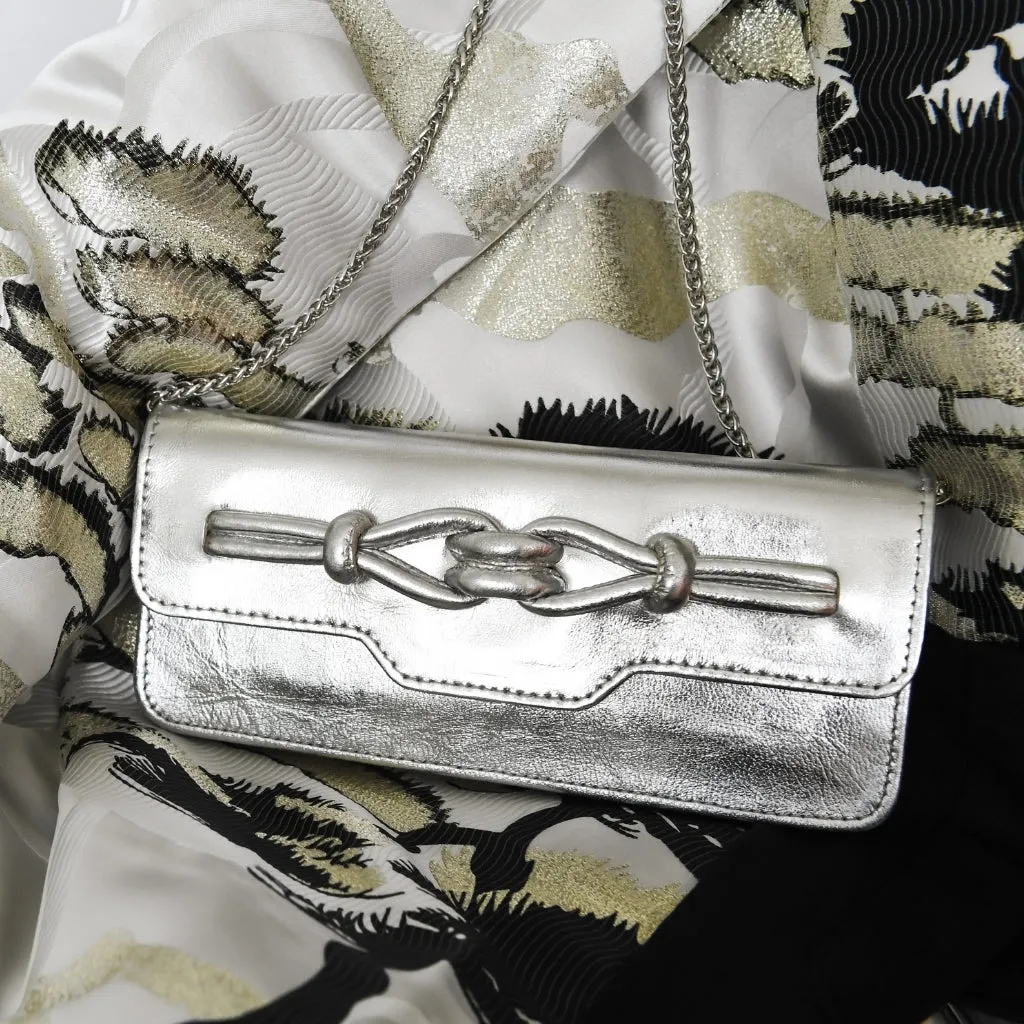 Noa Chain Wallet - Silver