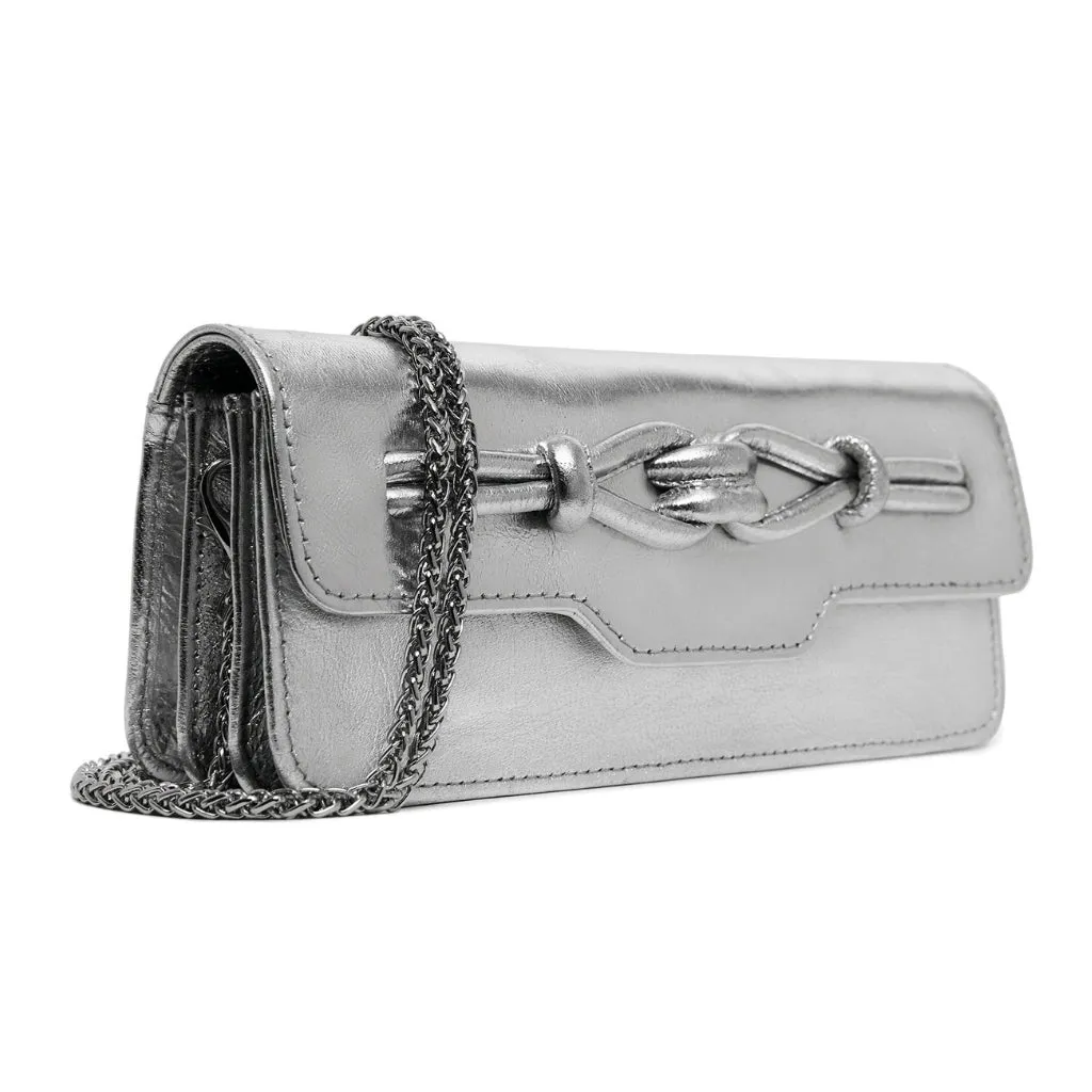 Noa Chain Wallet - Silver