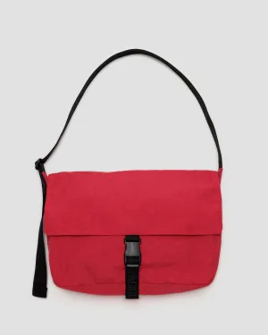 Nylon Messenger Bag - Candy Apple